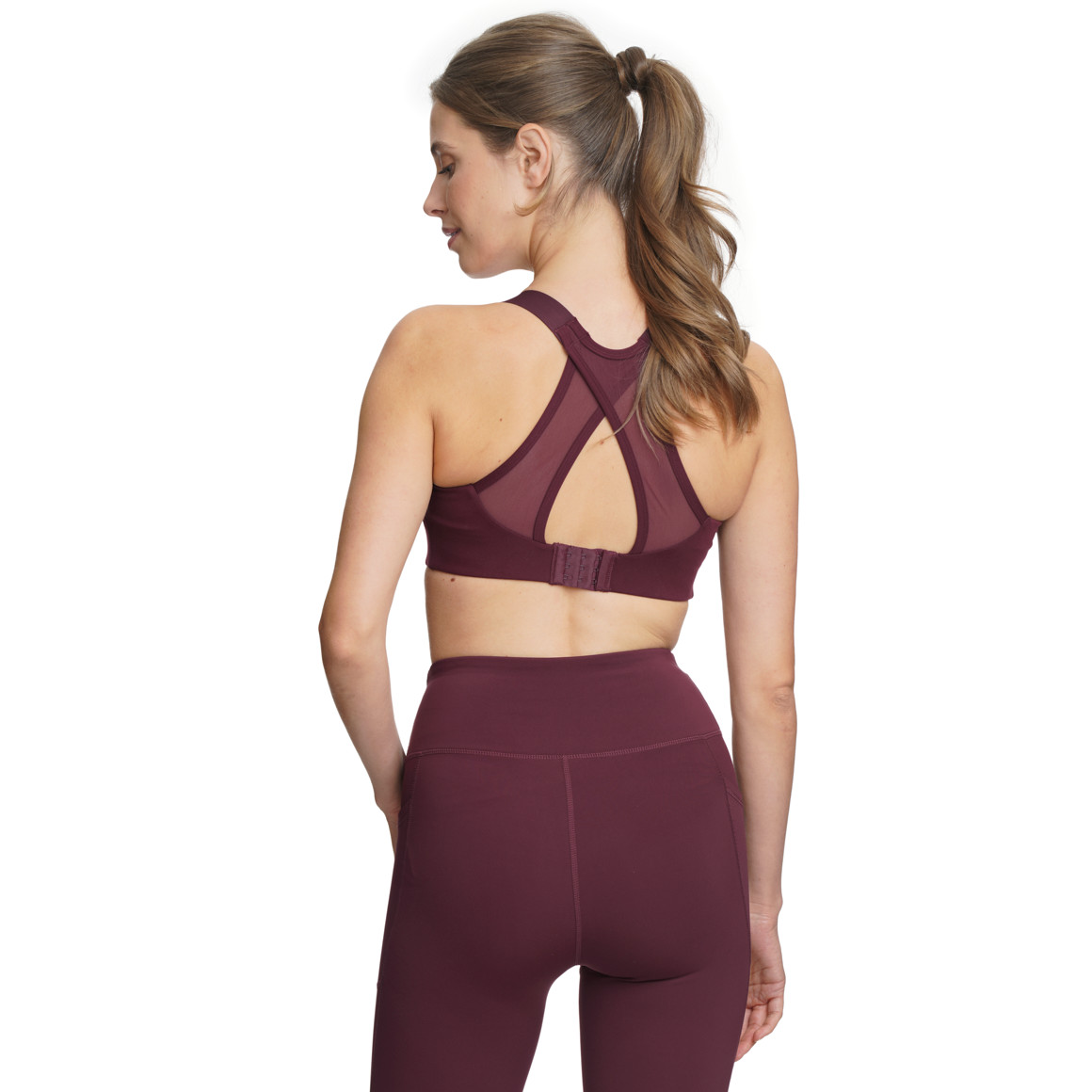 Damen Sport-Bustier unifarben