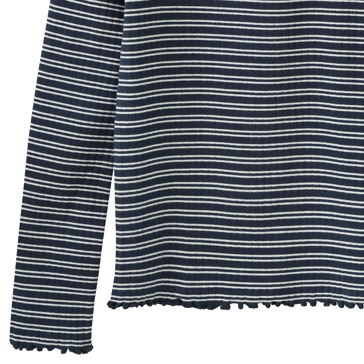 Mädchen Langarmshirt im Streifen-Look