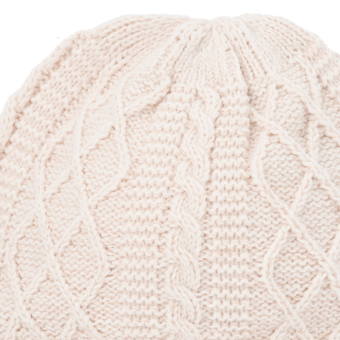 Gebreide babymuts met decoratieve strik