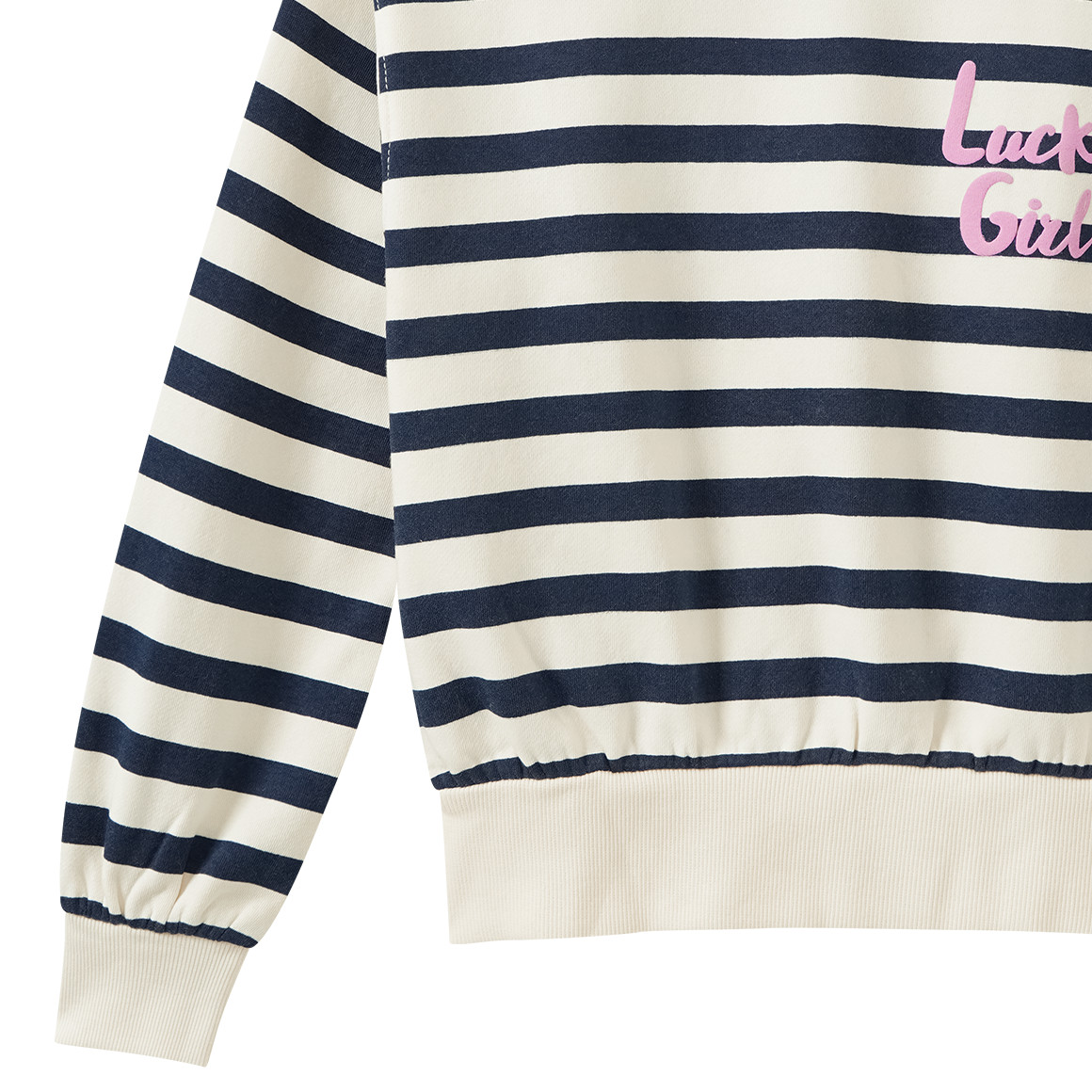 Mädchen Sweatshirt mit Streifen