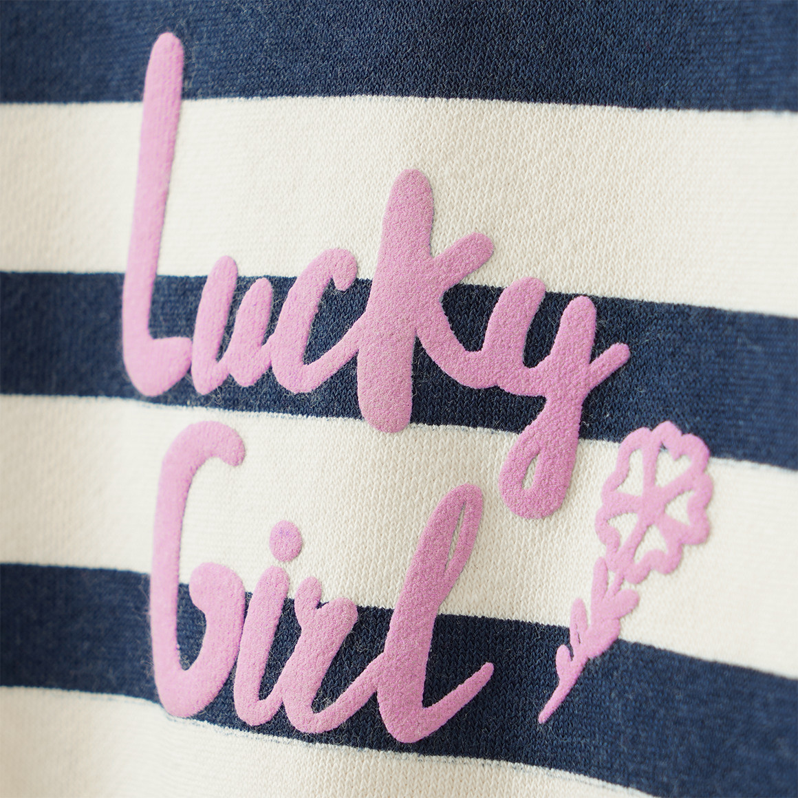 Mädchen Sweatshirt mit Streifen