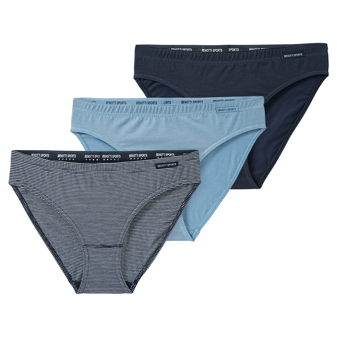 3 Damen Slips in verschiedenen Dessins