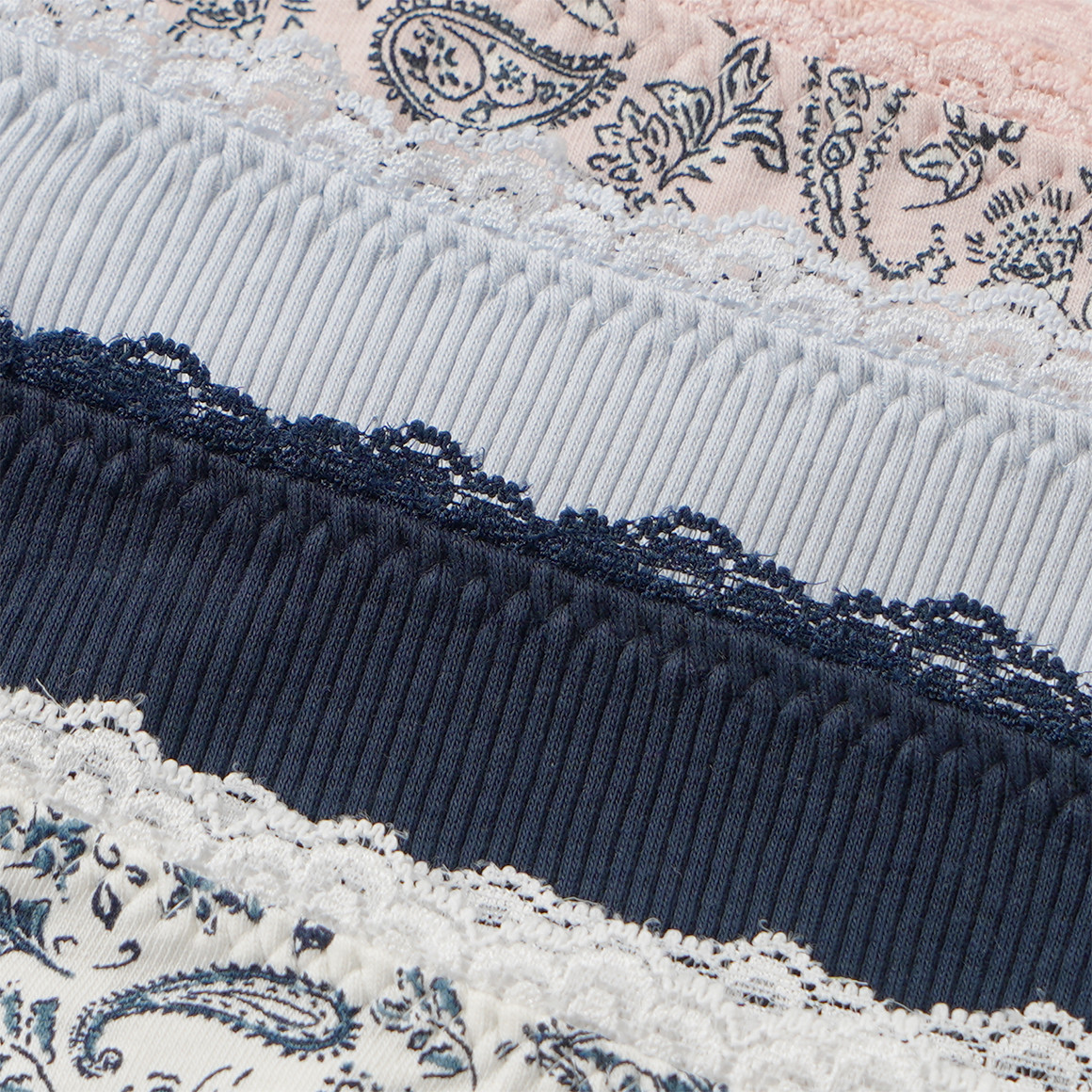 4 Damen Slips mit Bio-Baumwolle