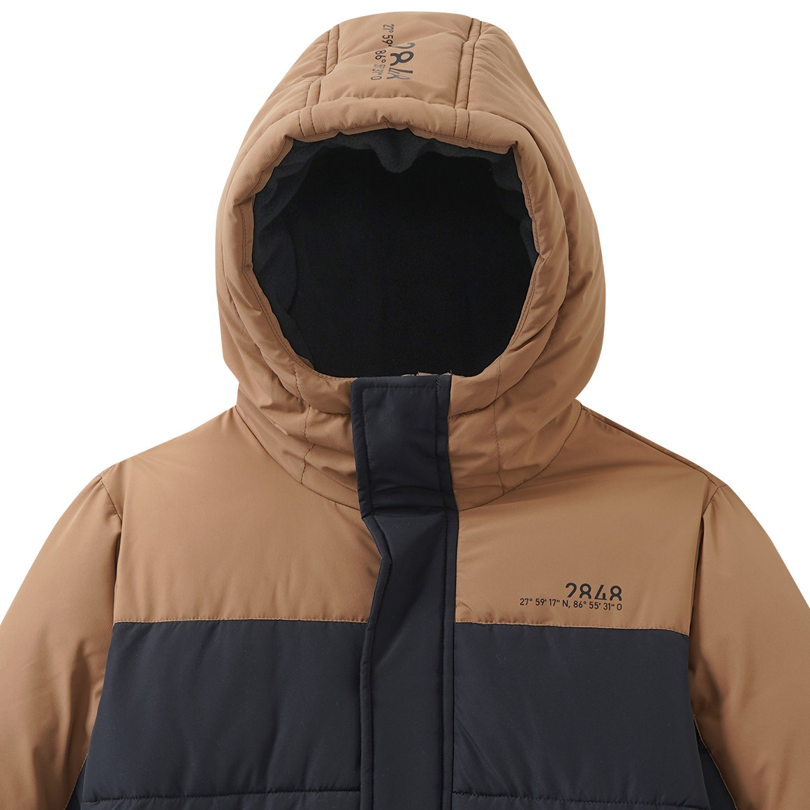 Jungen Winterjacke mit Schneefang