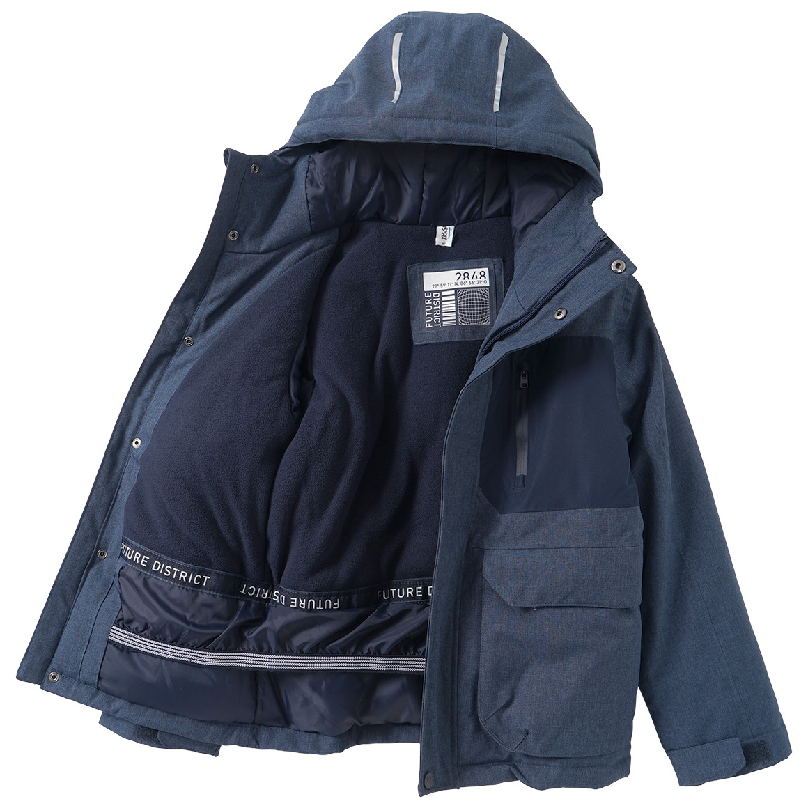 Jungen Schneejacke mit Kapuze
