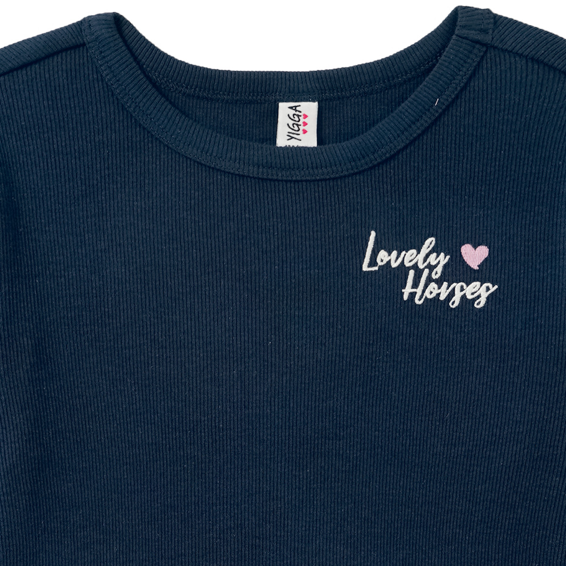 Mädchen Kleid mit Rippstruktur