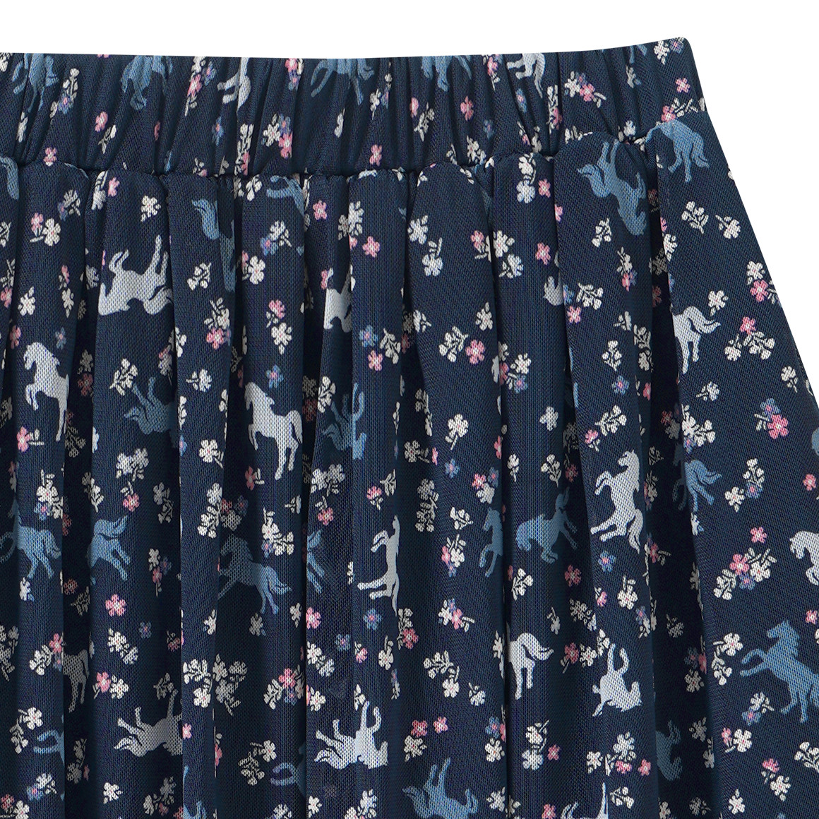 Mädchen Rock mit Pferde-Allover