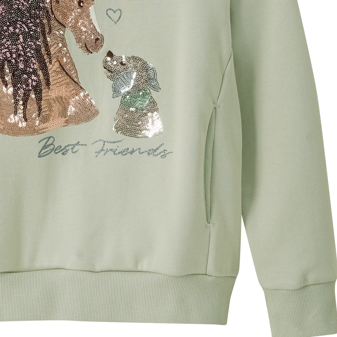 Mädchen Hoodie mit Pferde-Motiv