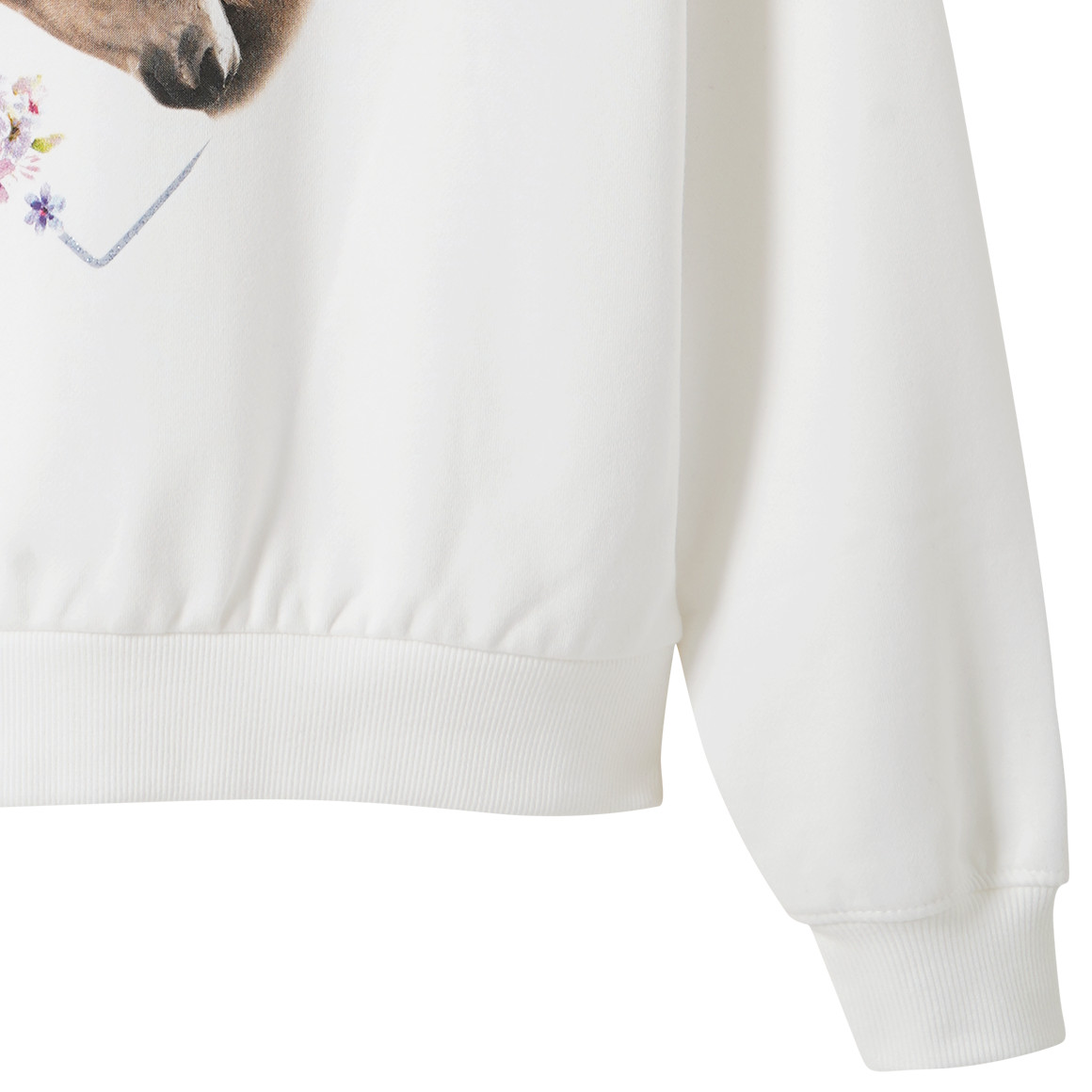Meisjessweatshirt met paardenprint