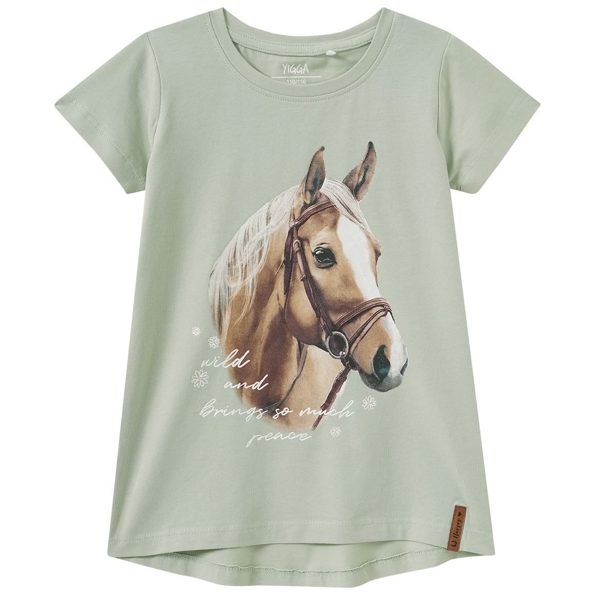 Mädchen T-Shirt mit Pferd-Motiv
