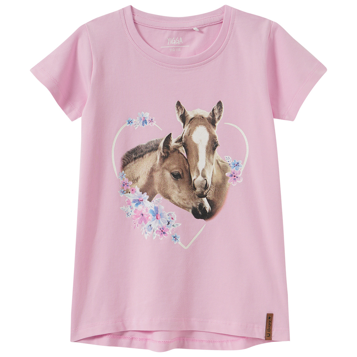 Mädchen T-Shirt mit Pferd-Motiv