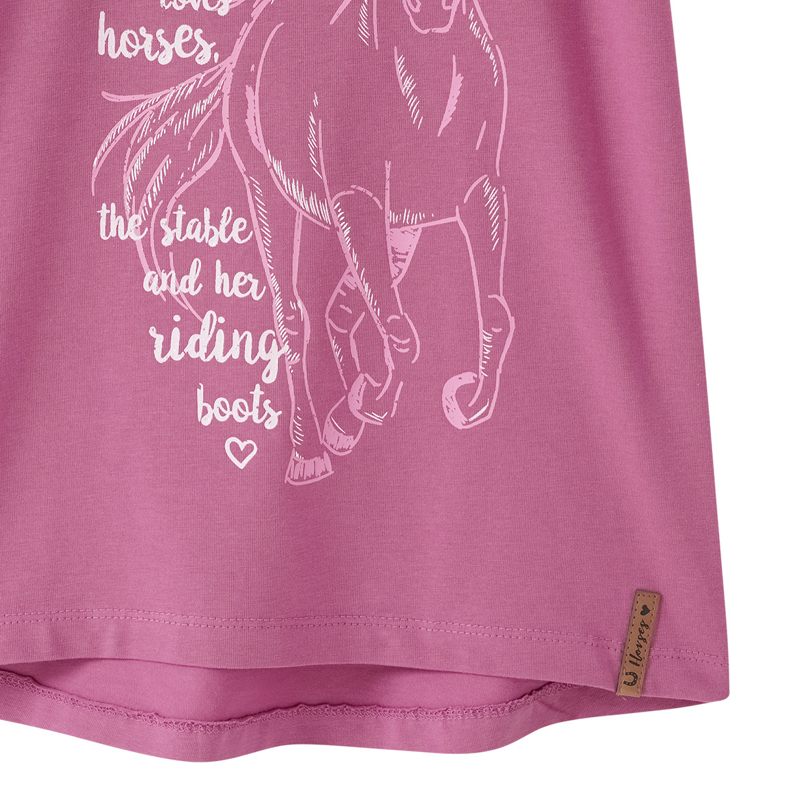 Mädchen T-Shirt mit Pferd-Motiv