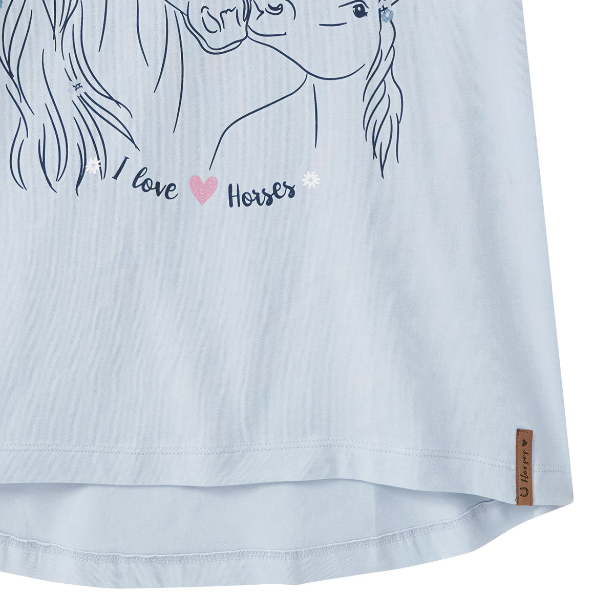 Mädchen T-Shirt mit Pferd-Motiv