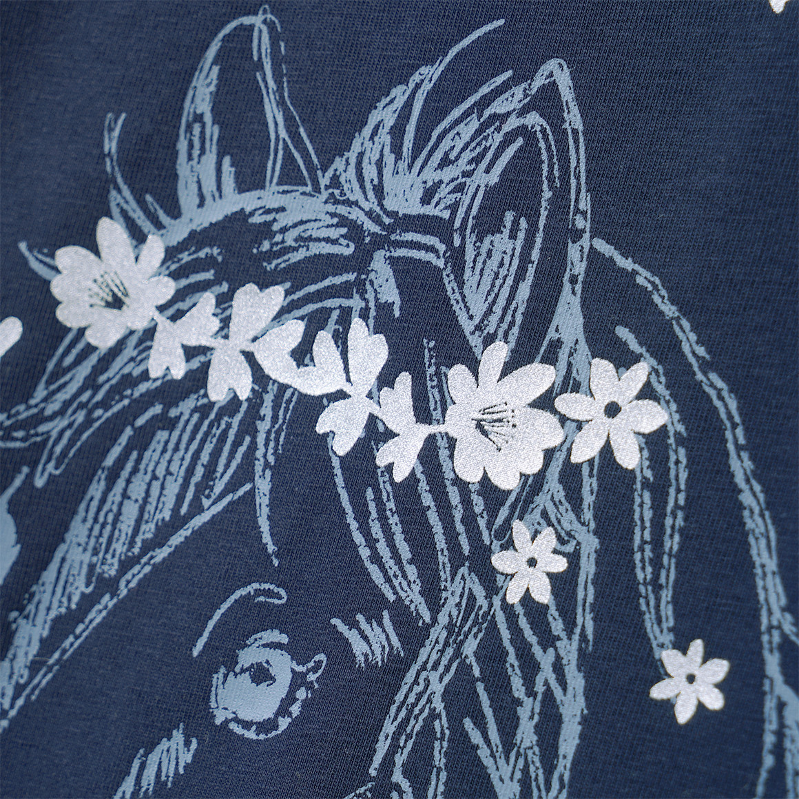 Mädchen T-Shirt mit Pferd-Motiv