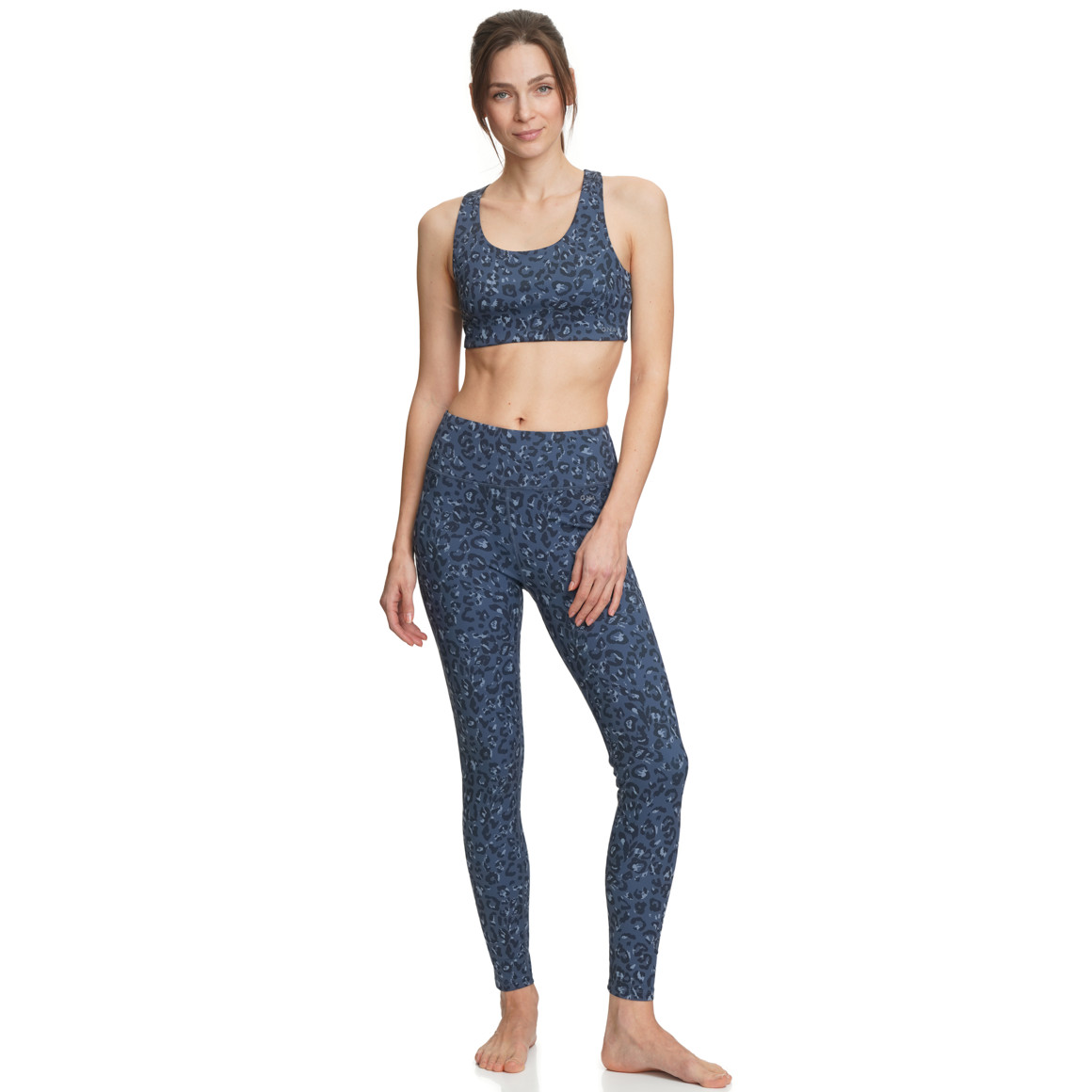 Damen Yoga-Leggings mit Leo-Muster