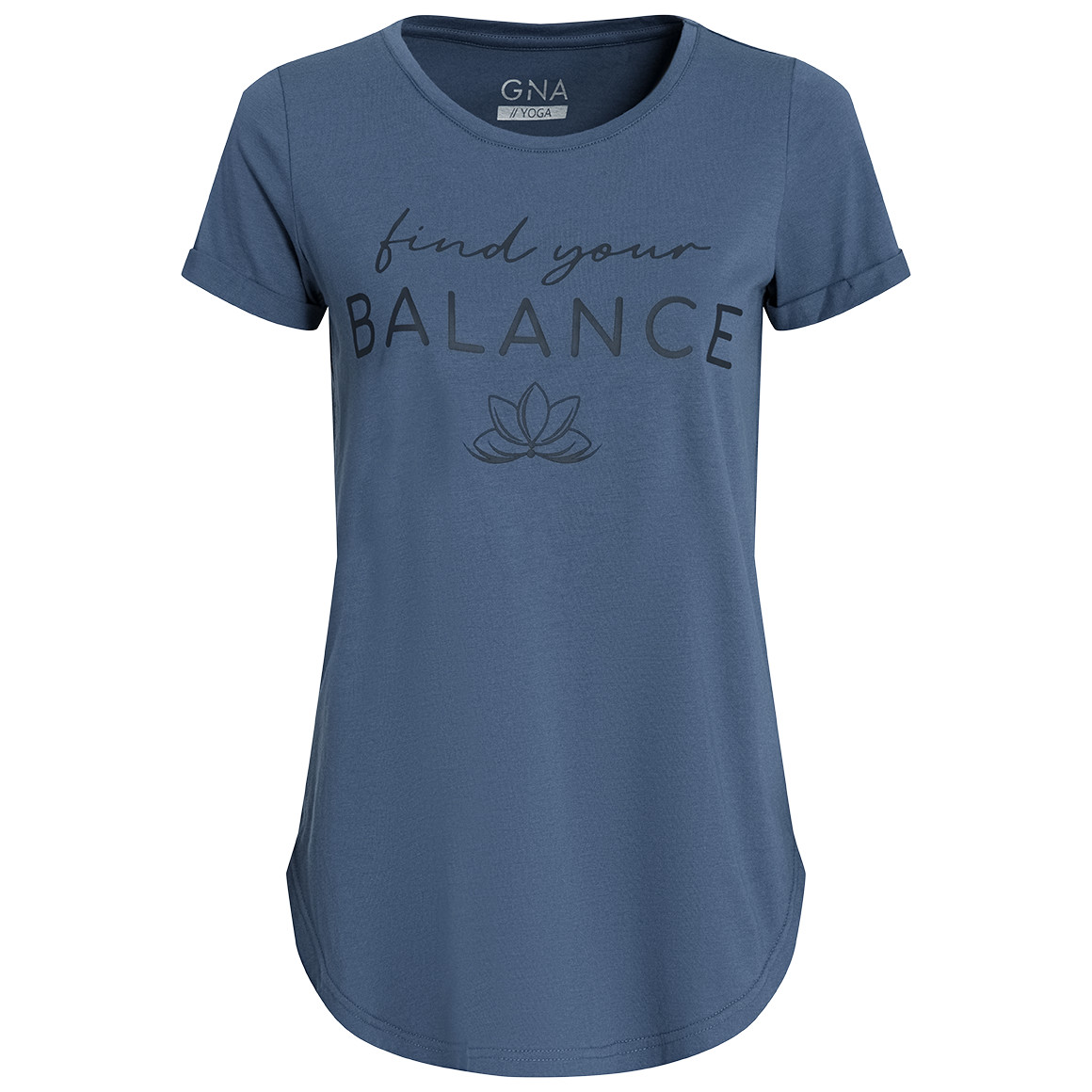Damen Yoga-T-Shirt mit Rundhals
