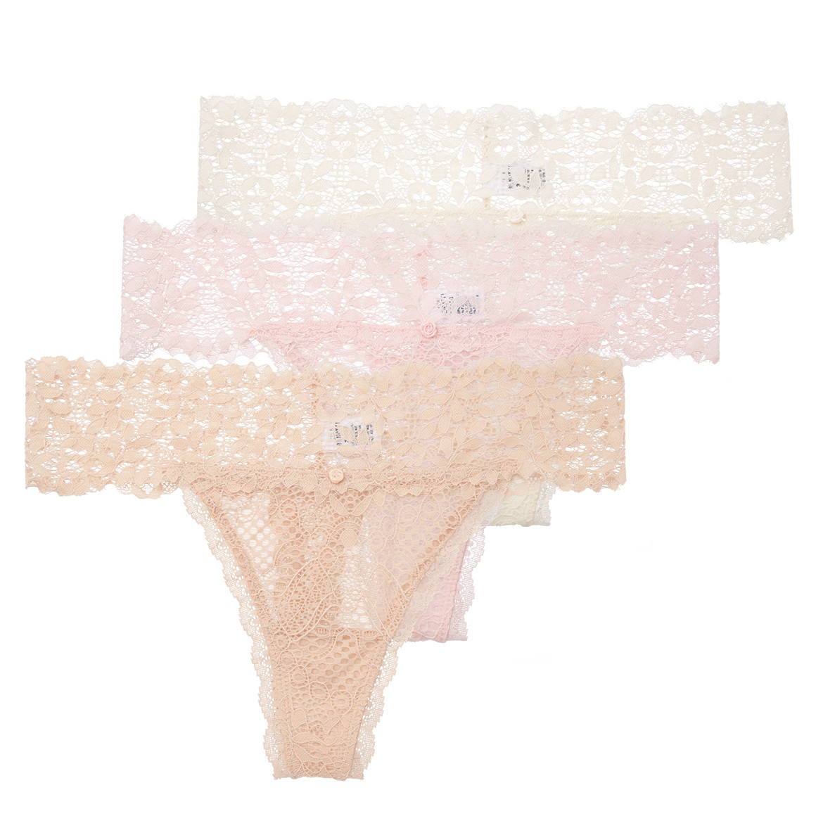 3 Damen Strings aus Spitze