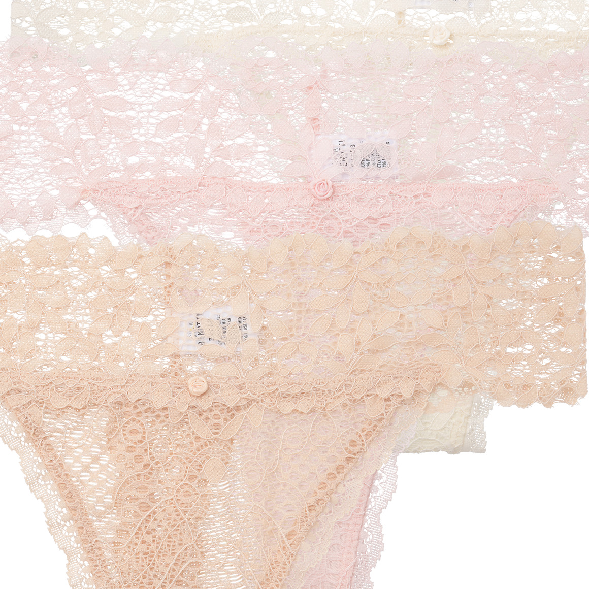 3 Damen Strings aus Spitze