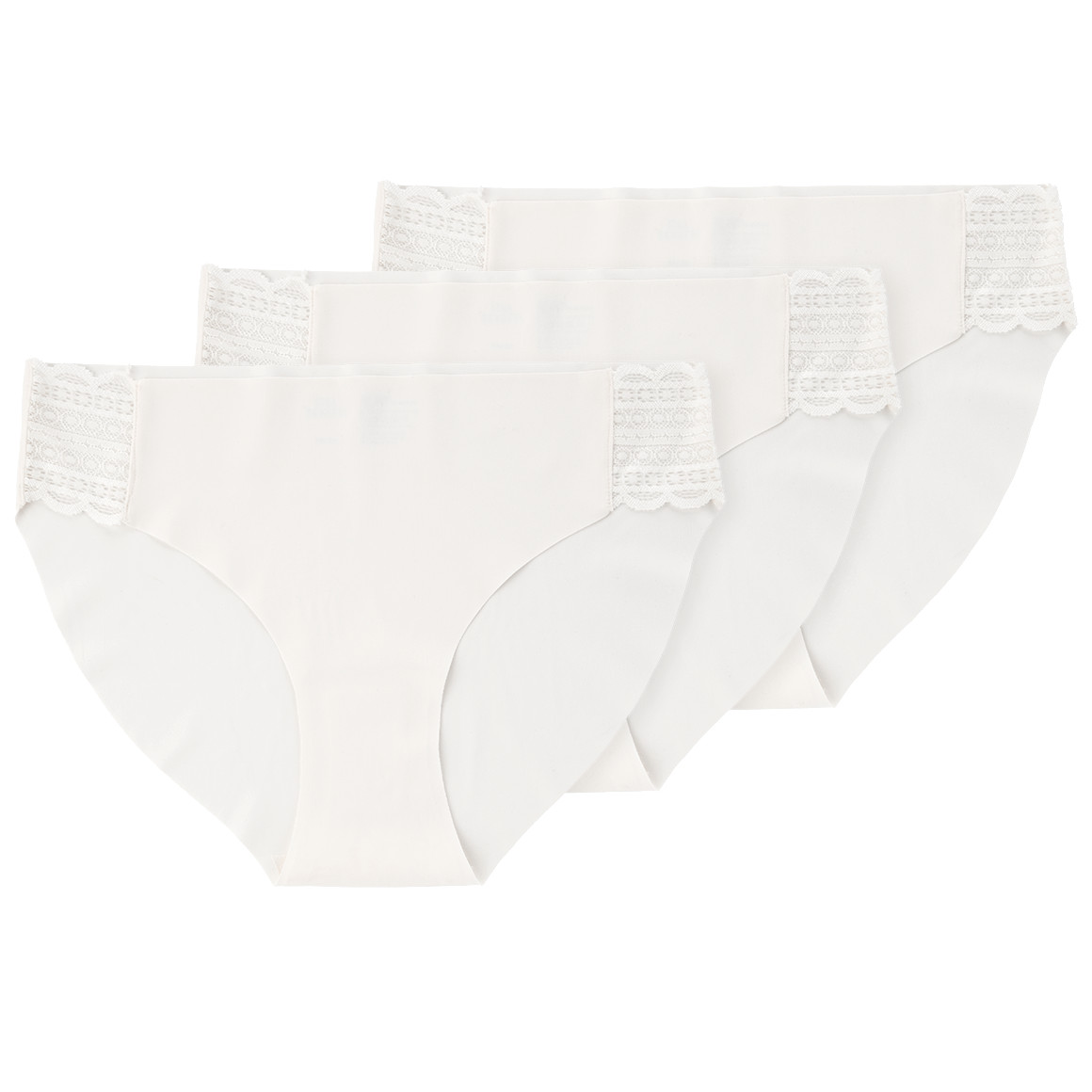 3 Damen Slips mit Spitze