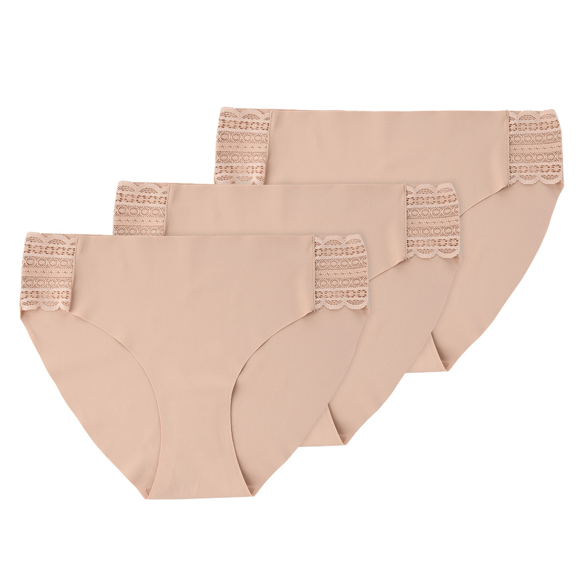 3 Damen Slips mit Spitze