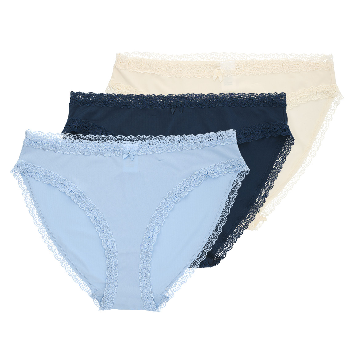 3 Damen Slips mit Spitze