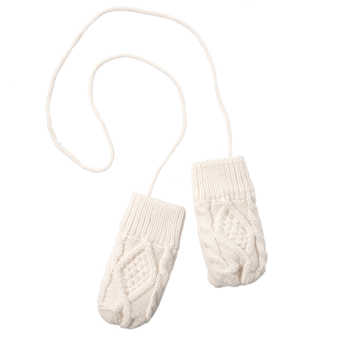 Babywanten met kabelpatroon