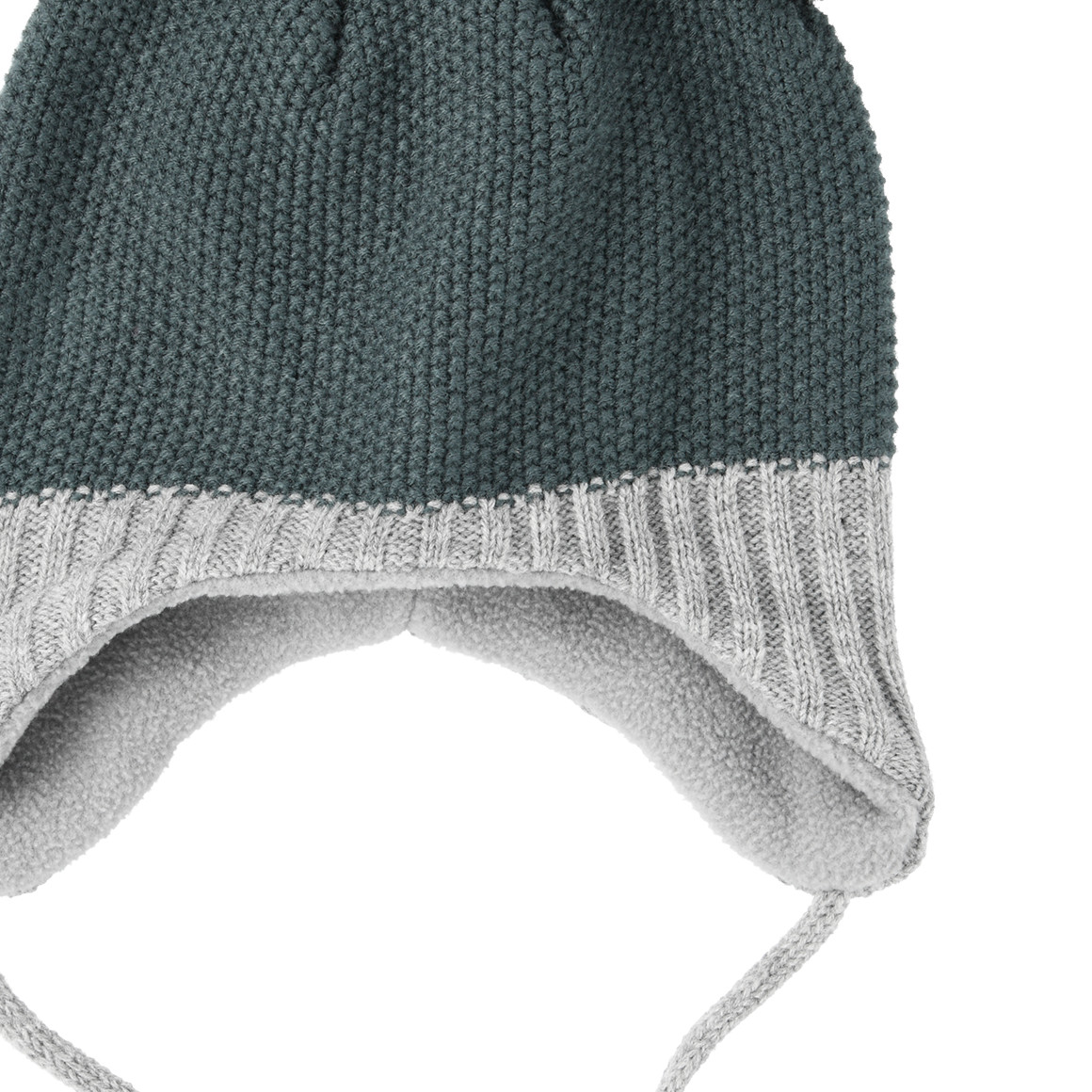 Baby Strickmütze mit Bommeln