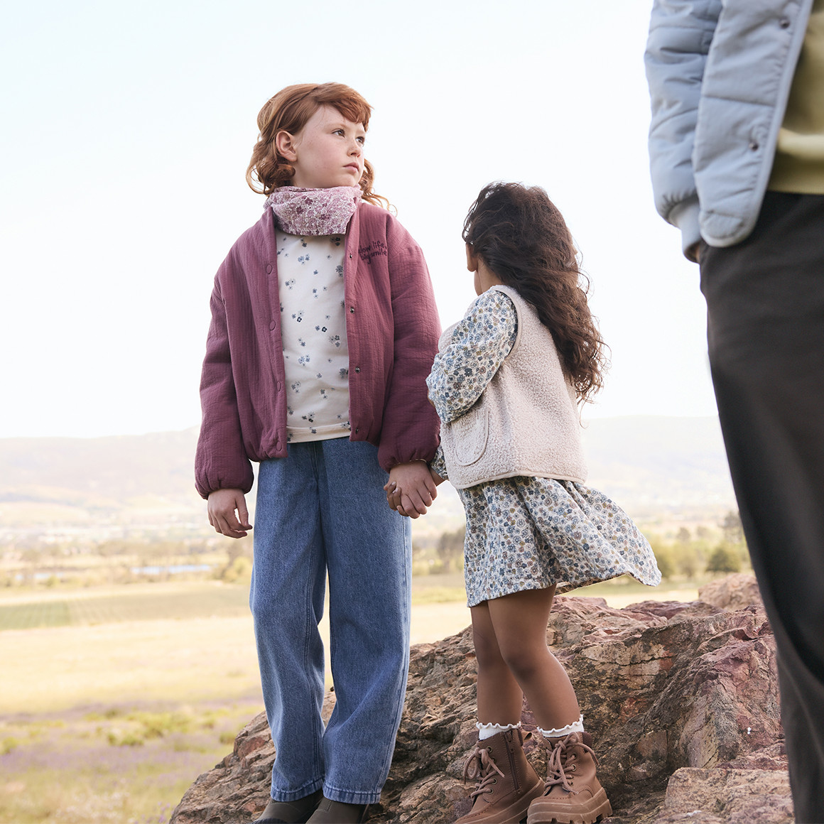 Mädchen Jacke mit Stickerei