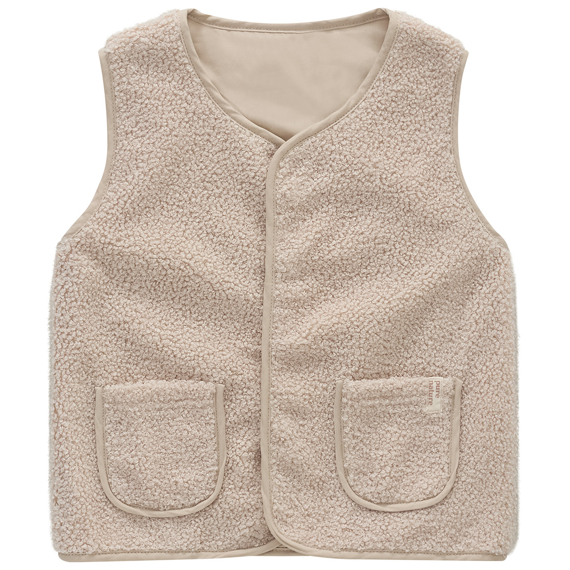 Kinder Teddyweste mit 2 Taschen
