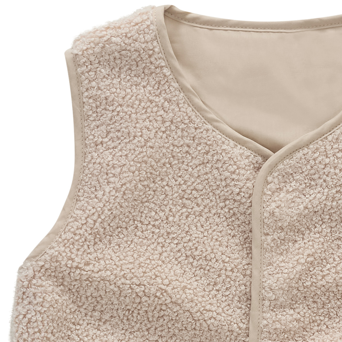 Kinder Teddyweste mit 2 Taschen