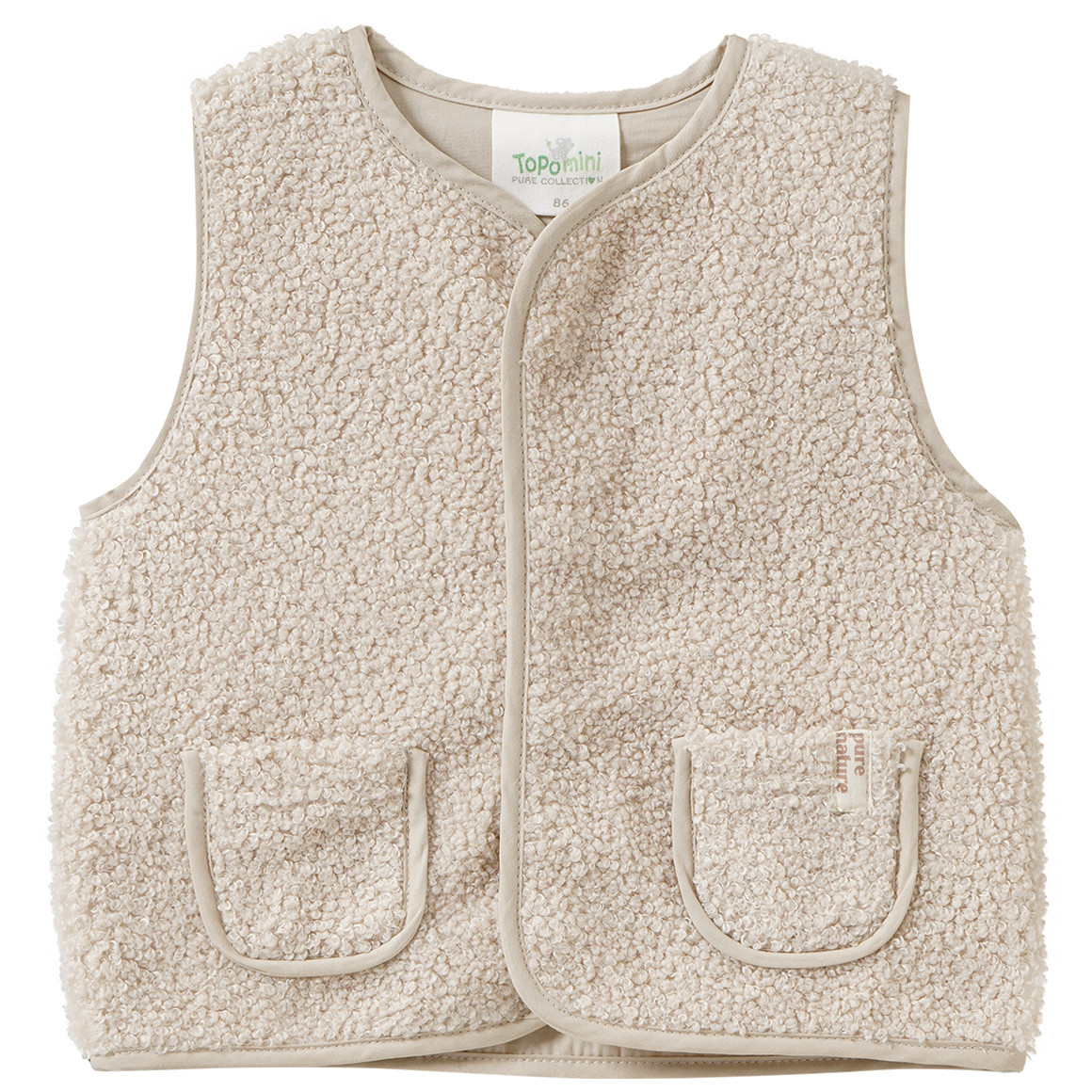 Baby Teddyweste mit 2 Taschen