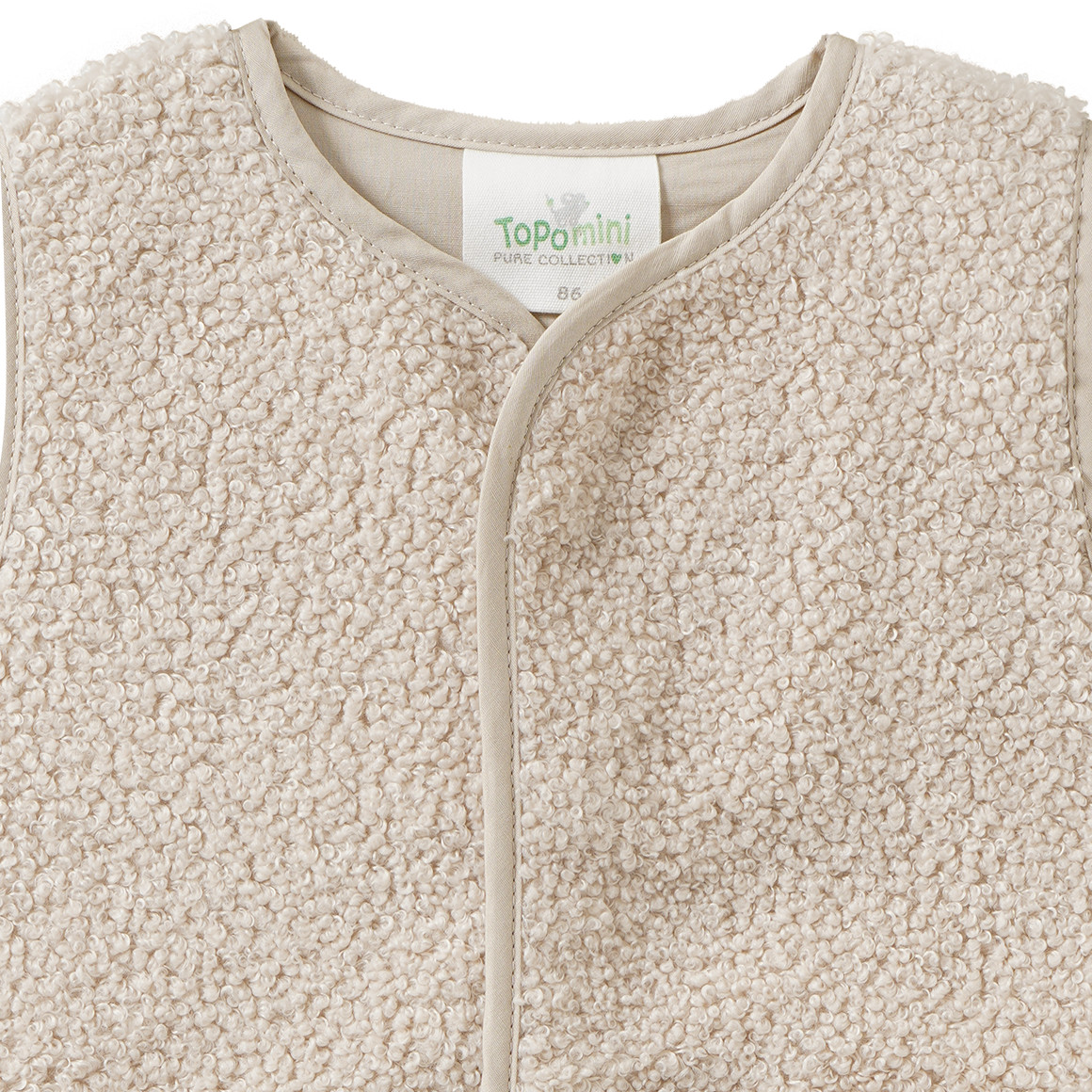 Baby Teddyweste mit 2 Taschen