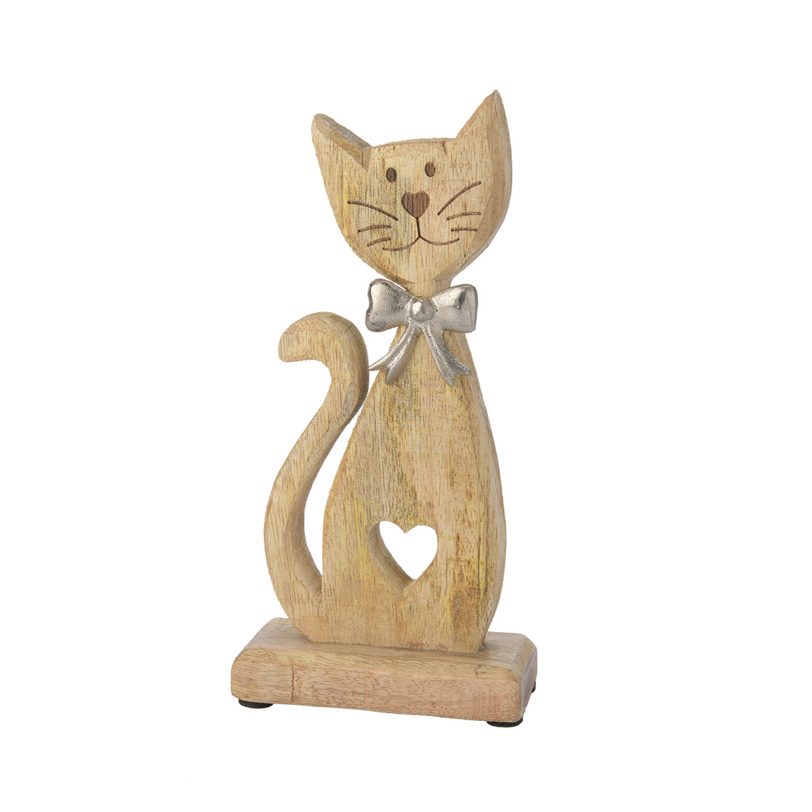 Deko-Katze aus Holz