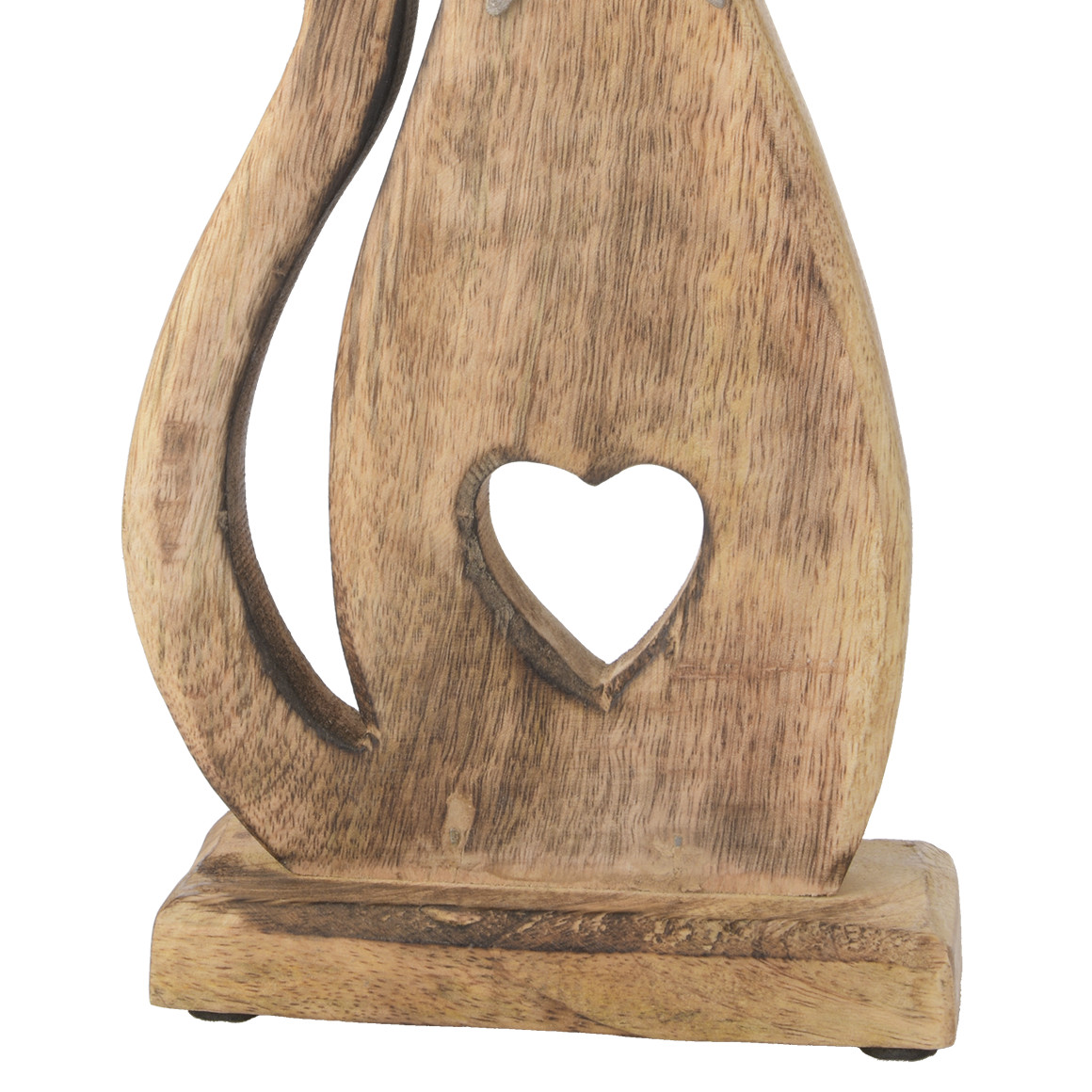 Große Deko-Katze aus Holz