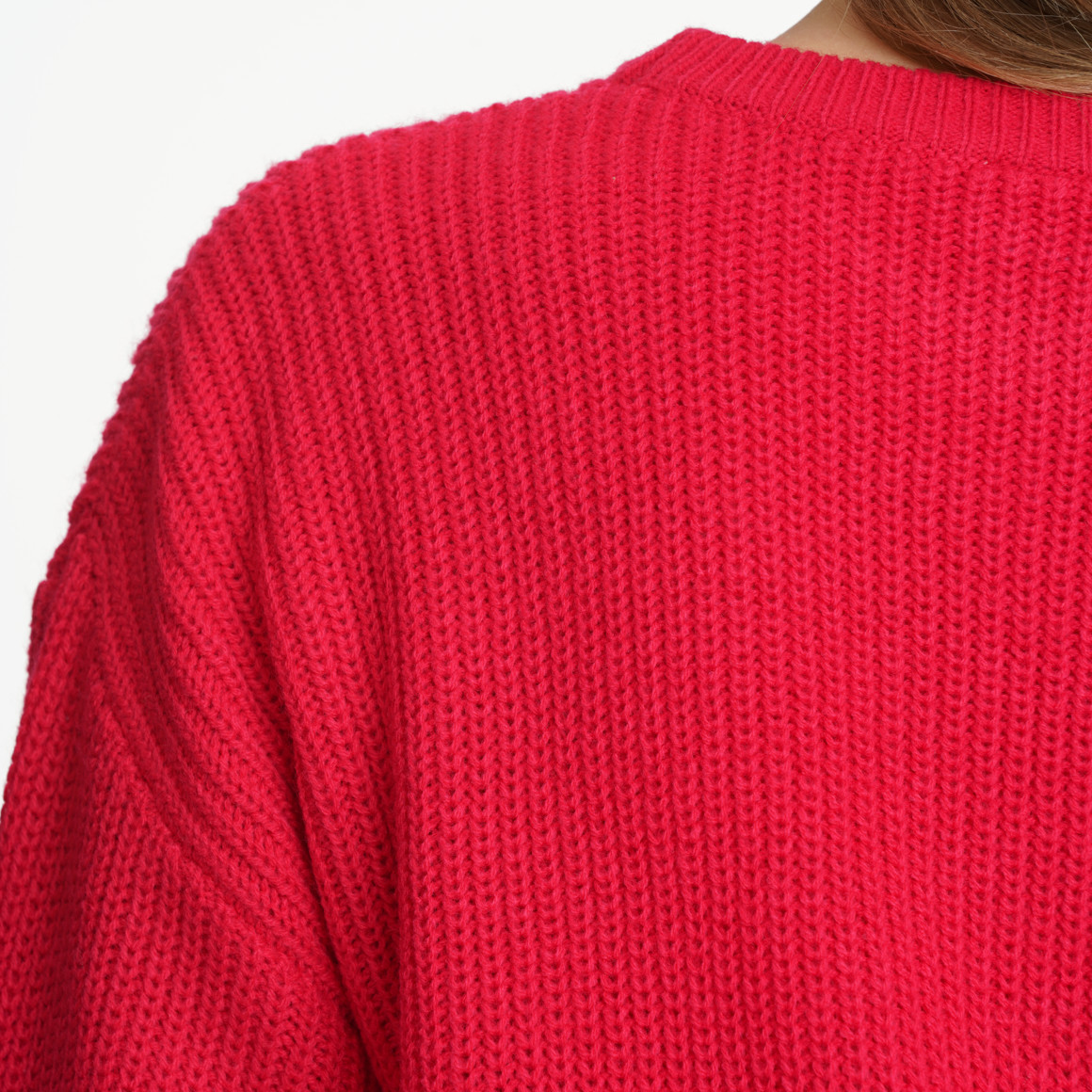 Damen Strickpullover unifarben