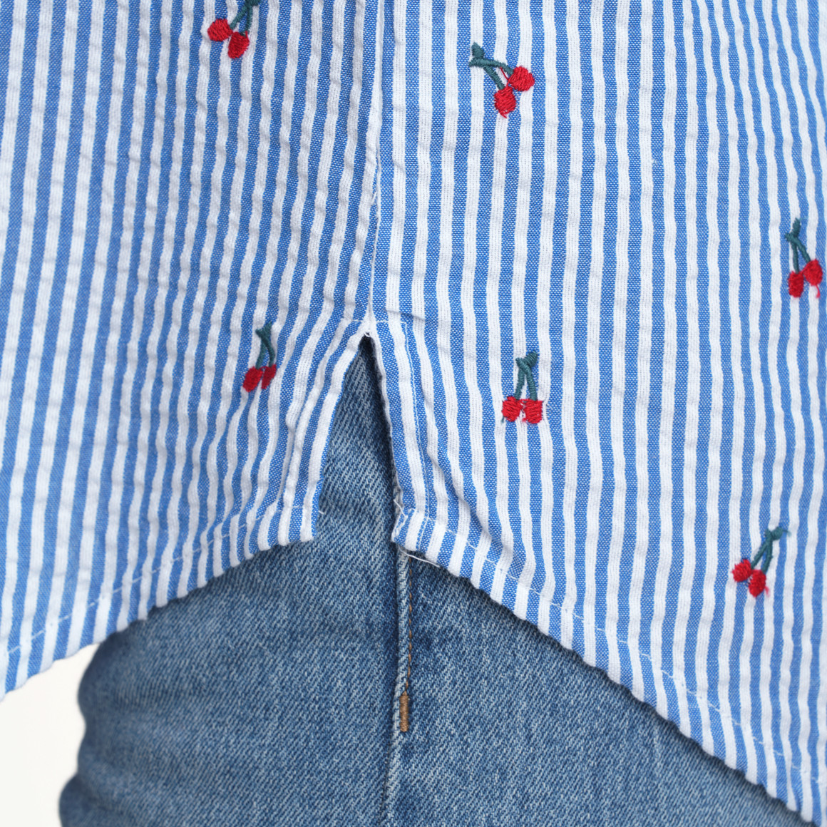 Damen Bluse mit Allover-Stickerei