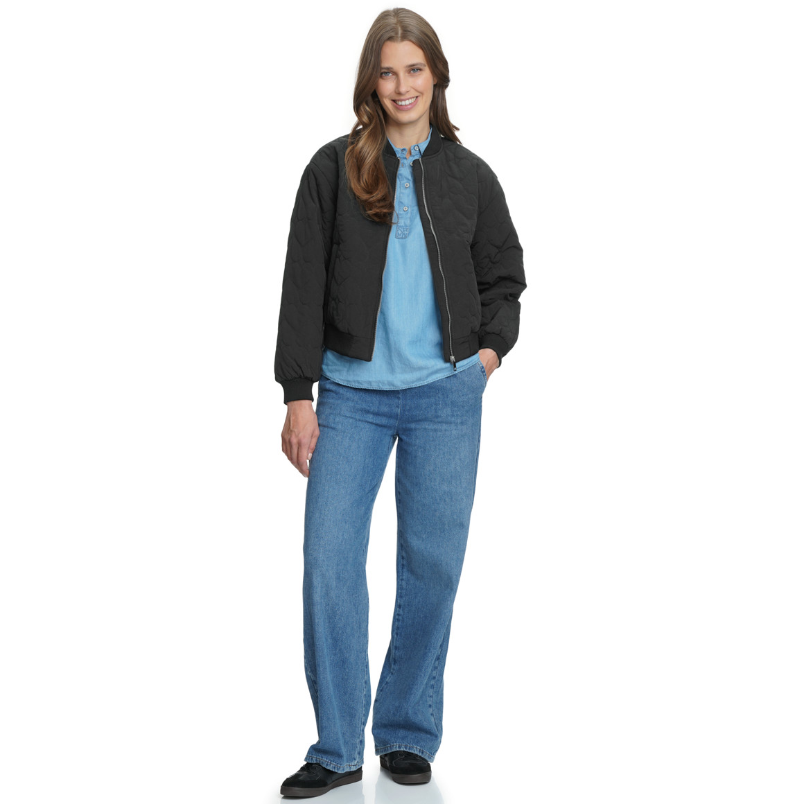 Damen Blouson mit Herz-Steppung