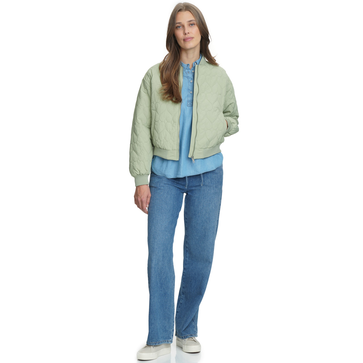 Damen Blouson mit Herz-Steppung