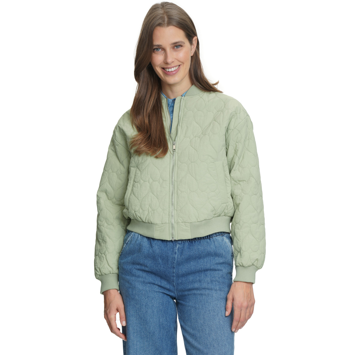 Damen Blouson mit Herz-Steppung