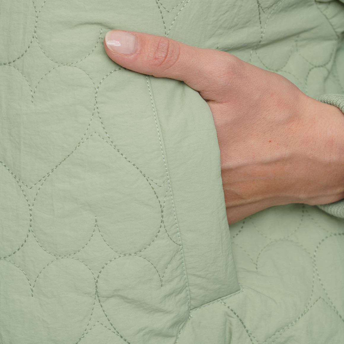 Damen Blouson mit Herz-Steppung