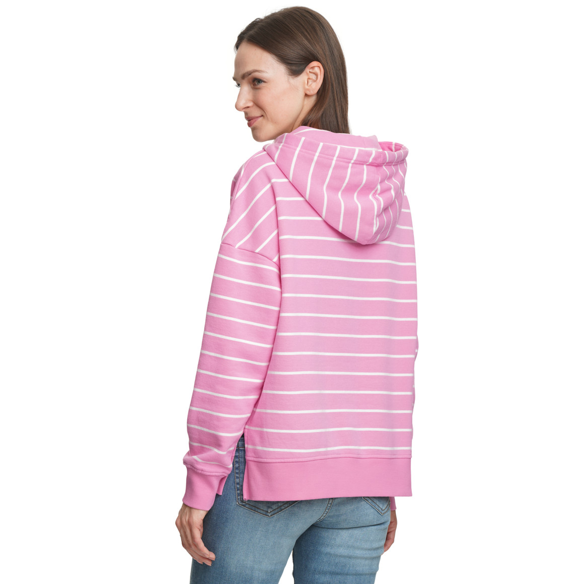 Damen Hoodie mit Streifen