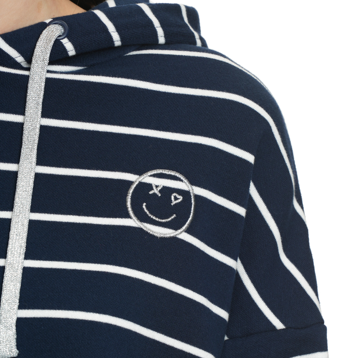 Damen Hoodie mit Streifen