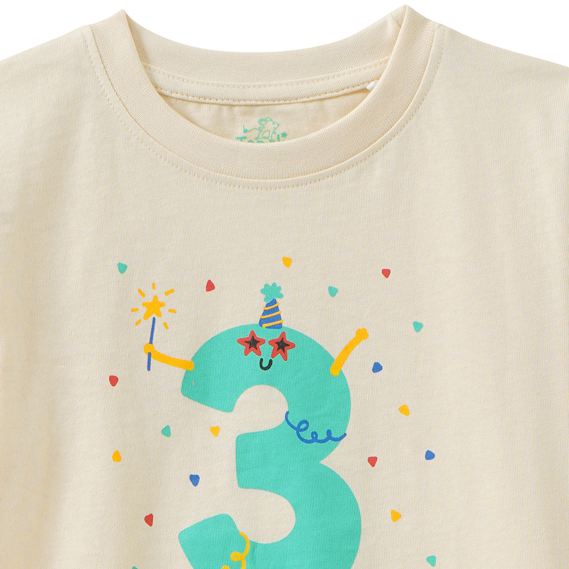 Kinder T-Shirt mit Geburtstagszahl 3