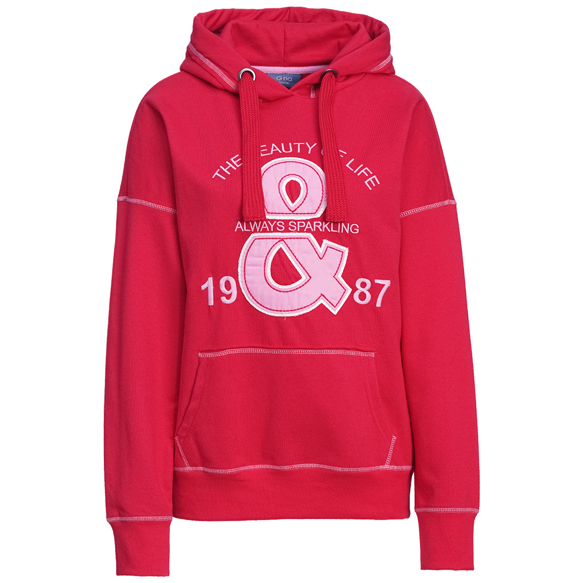 Damen Hoodie mit Stickerei