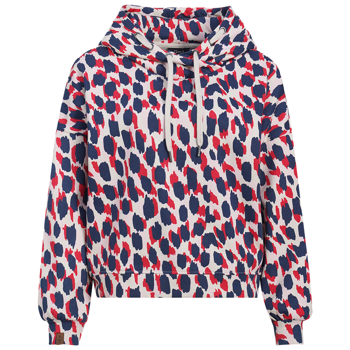Damen Hoodie mit Allover-Print