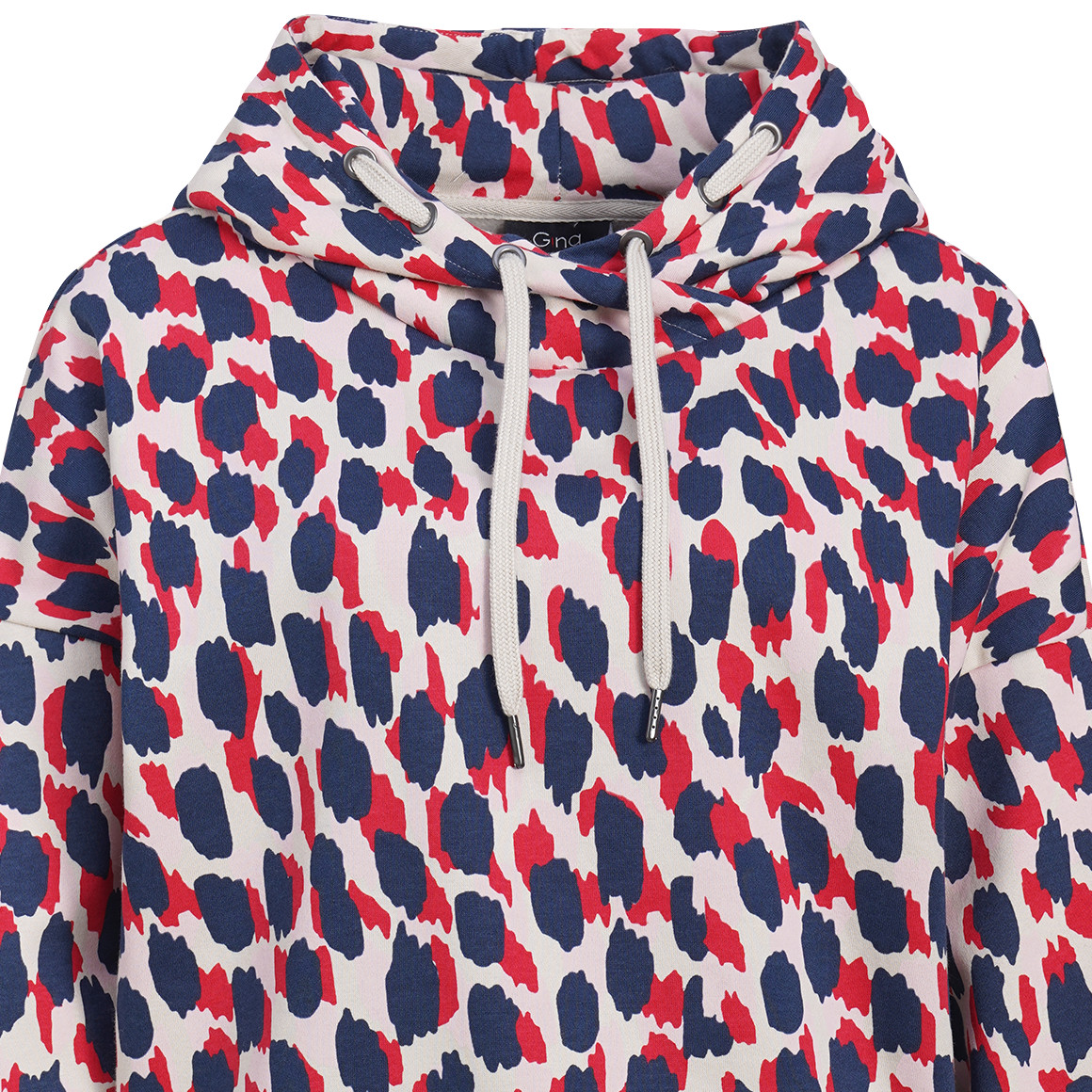 Damen Hoodie mit Allover-Print