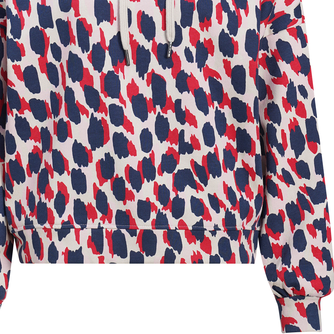 Damen Hoodie mit Allover-Print