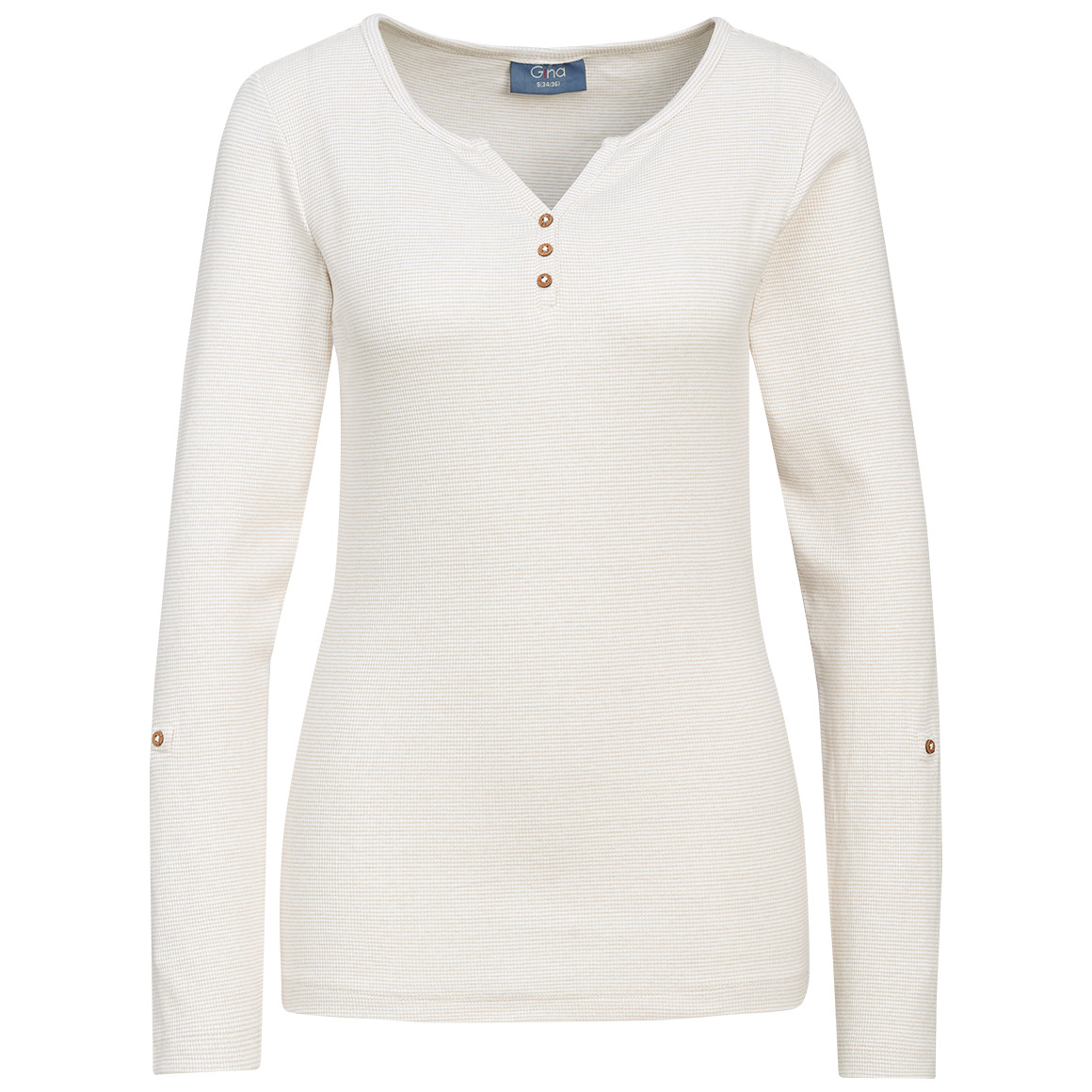 Damen Langarmshirt mit feinen Streifen