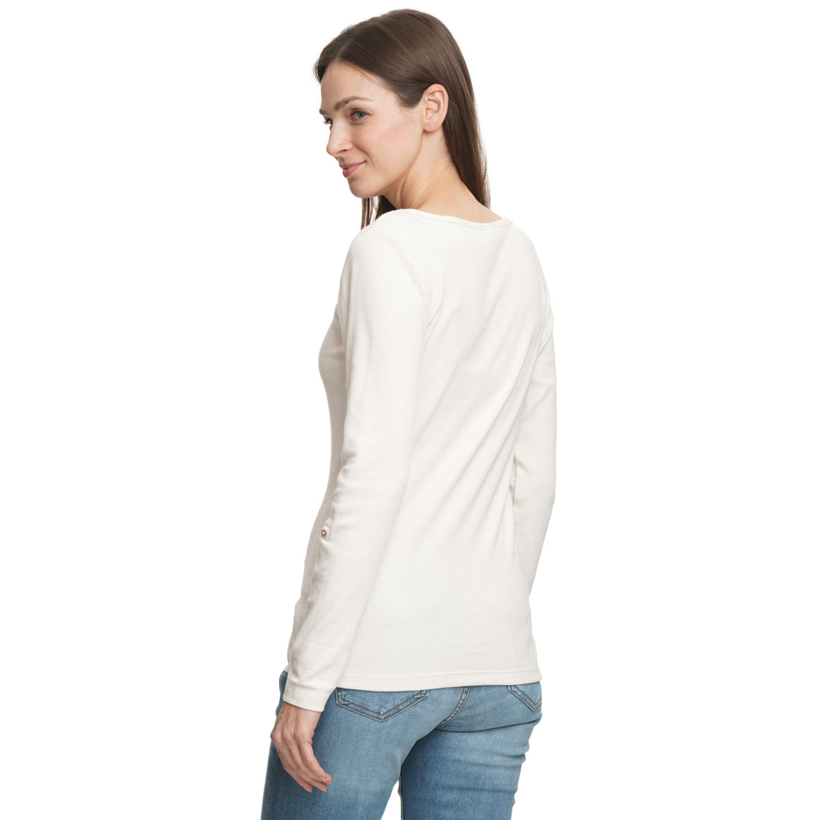 Damen Langarmshirt mit feinen Streifen