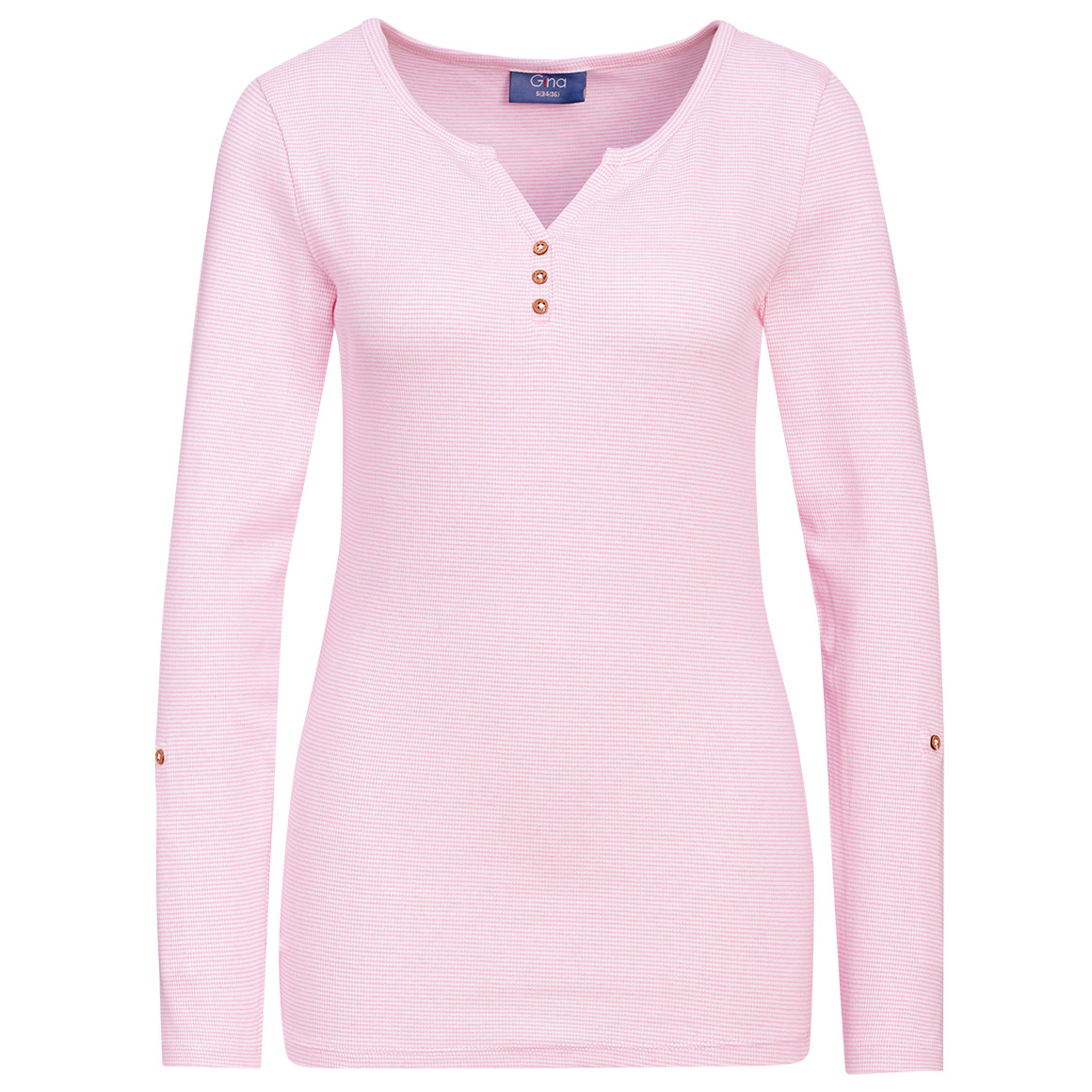 Damen Langarmshirt mit feinen Streifen